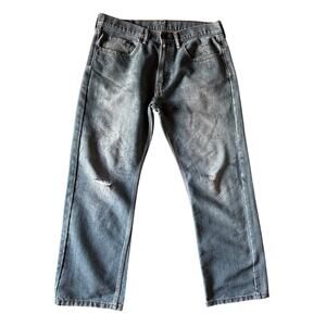 Poor Parker Sex Sells Doodle Jeans Upcycled Levi’s 559 34x30 Dnm Blue Straight